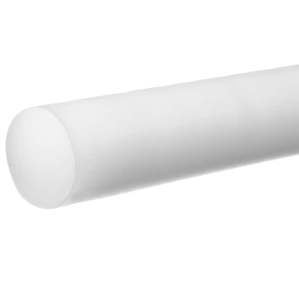 Usa Industrials White Acetal Plastic Rod 3 ft L, 3 in Dia. - BULK-PR-AC-50