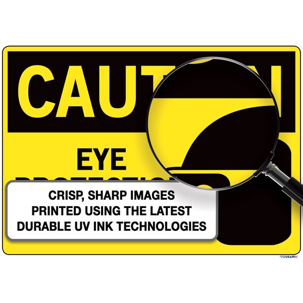 Vestil Aluminum Composite Sign, 10-1/2" H, 14-1/2" WW, Rectangle, English, SI-C-50-C-AC-130 - SI-C-50-C-AC-130
