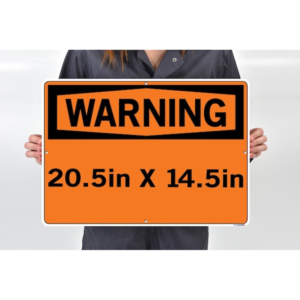 Vestil Aluminum Composite Sign, 14-1/2" Height, 20-1/2" Width, Aluminum Composite, Rectangle, Spanish - SI-W-50-E-AC-130-S