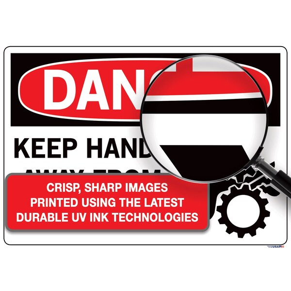 Vestil Aluminum Composite Sign, 12-1/2" Height, 18-1/2" Width, Aluminum Composite, Rectangle, Spanish - SI-D-50-D-AC-130-S