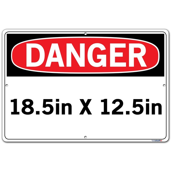 Vestil Aluminum Composite Sign, 12-1/2" Height, 18-1/2" Width, Aluminum Composite, Rectangle, Spanish - SI-D-50-D-AC-130-S