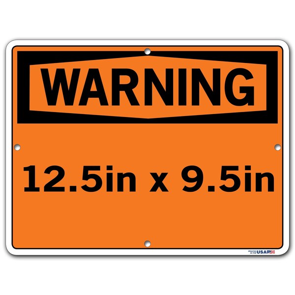 Vestil Aluminum Composite Sign, 9-1/2" Height, 12-1/2" Width, Aluminum Composite, Rectangle, Spanish - SI-W-50-B-AC-130-S