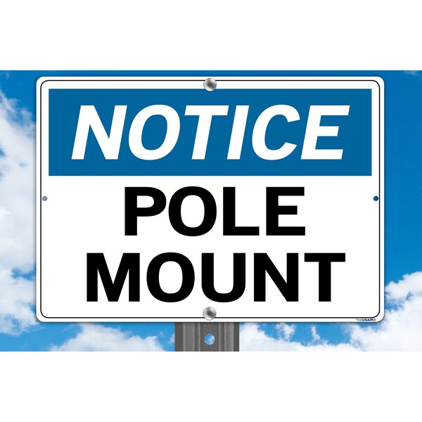 Vestil Aluminum Composite Sign, 7-1/2" Height, 10-1/2" Width, Aluminum Composite, Rectangle, Spanish - SI-N-50-A-AC-130-S