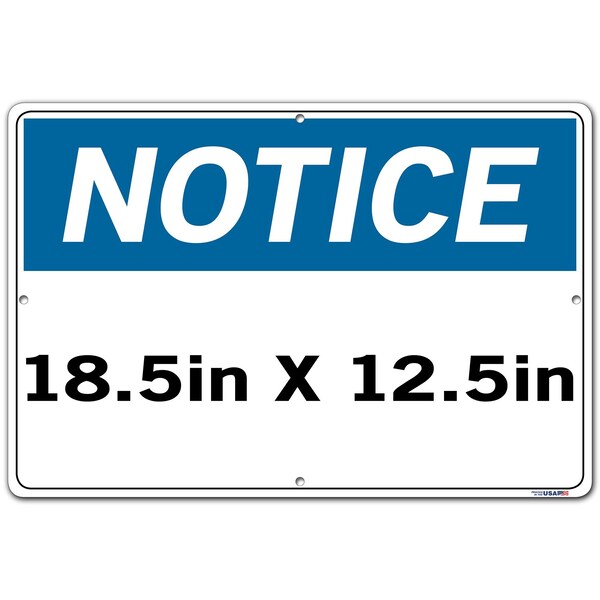 Vestil Aluminum Composite Sign, 12-1/2" Height, 18-1/2" Width, Aluminum Composite, Rectangle, Spanish - SI-N-50-D-AC-130-S
