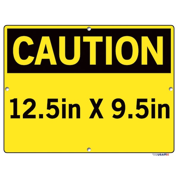 Vestil Aluminum Composite Sign, 9-1/2" Height, 12-1/2" Width, Aluminum Composite, Rectangle, Spanish - SI-C-50-B-AC-130-S