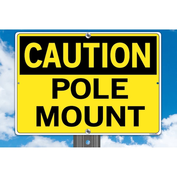 Vestil Aluminum Composite Sign, 9-1/2" Height, 12-1/2" Width, Aluminum Composite, Rectangle, Spanish - SI-C-50-B-AC-130-S