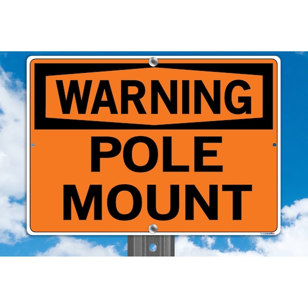 Vestil Aluminum Composite Sign, 12-1/2" Height, 18-1/2" Width, Aluminum Composite, Rectangle, Spanish - SI-W-50-D-AC-130-S