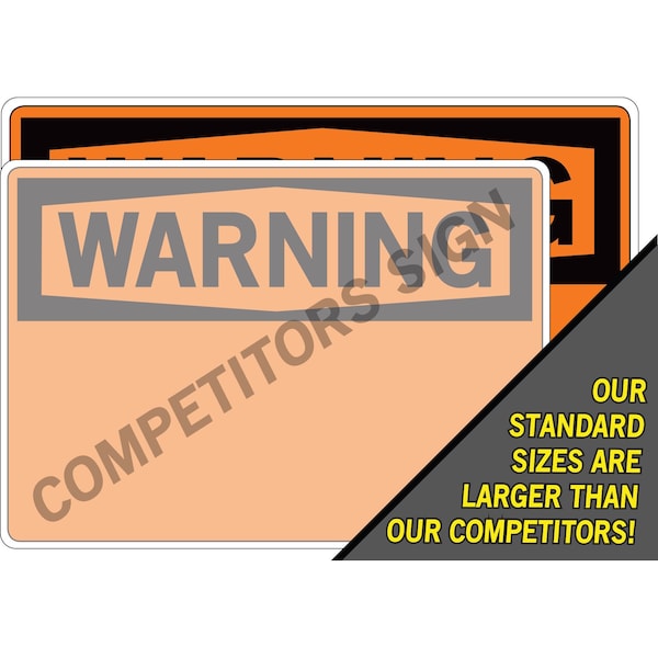Vestil Aluminum Composite Sign, 12-1/2" Height, 18-1/2" Width, Aluminum Composite, Rectangle, Spanish - SI-W-50-D-AC-130-S
