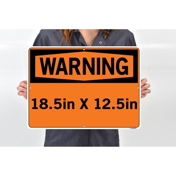 Vestil Aluminum Composite Sign, 12-1/2" Height, 18-1/2" Width, Aluminum Composite, Rectangle, Spanish - SI-W-50-D-AC-130-S