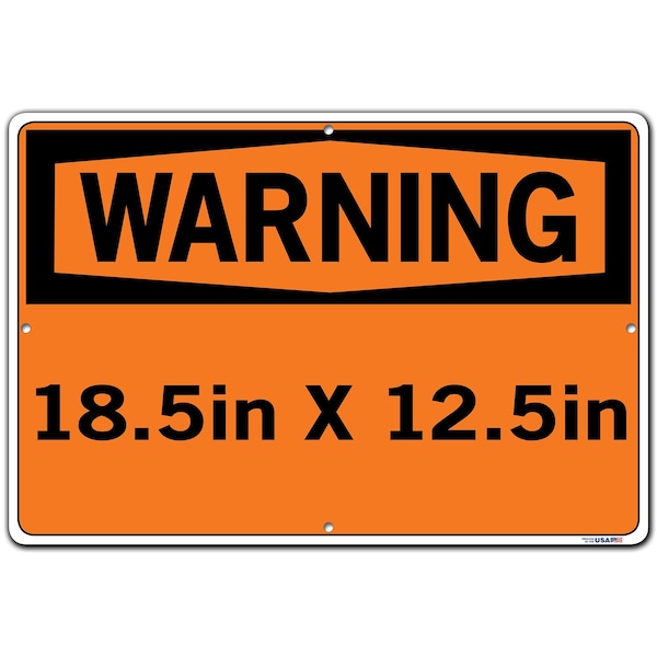 Vestil Aluminum Composite Sign, 12-1/2" Height, 18-1/2" Width, Aluminum Composite, Rectangle, Spanish - SI-W-50-D-AC-130-S