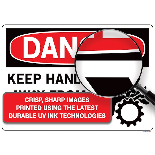 Vestil Aluminum Composite Sign, 10-1/2" H, 14-1/2" W Composite, Rectangle, SI-D-50-C-AC-130 - SI-D-50-C-AC-130