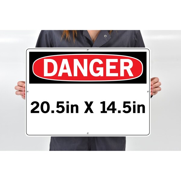Vestil Aluminum Composite Sign, 14-1/2" Height, 20-1/2" Width, Aluminum Composite, Rectangle, Spanish - SI-D-50-E-AC-130-S
