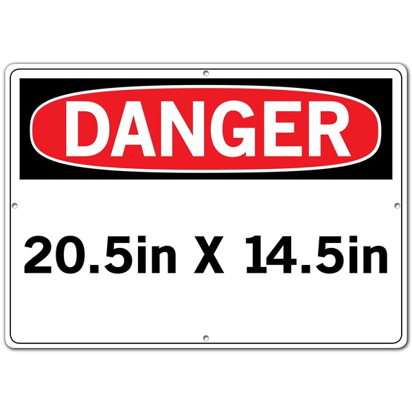 Vestil Aluminum Composite Sign, 14-1/2" Height, 20-1/2" Width, Aluminum Composite, Rectangle, Spanish - SI-D-50-E-AC-130-S