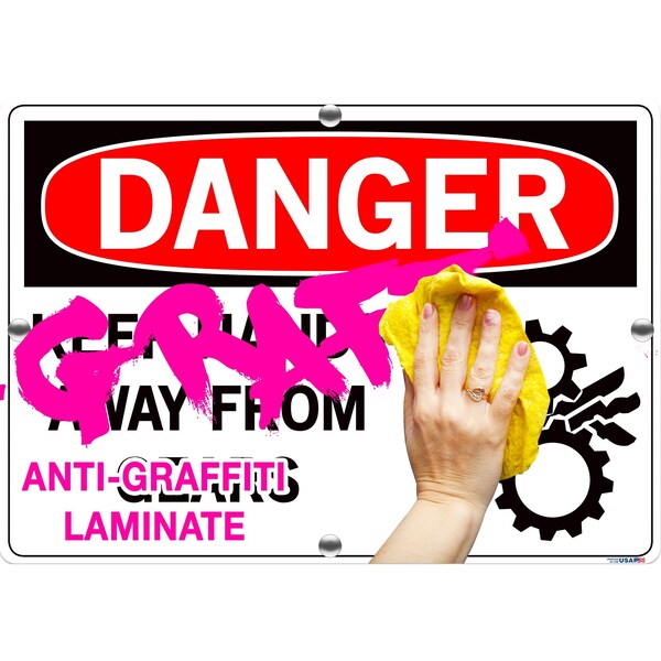 Vestil Aluminum Composite Sign, 14-1/2" Height, 20-1/2" Width, Aluminum Composite, Rectangle, Spanish - SI-D-50-E-AC-130-S