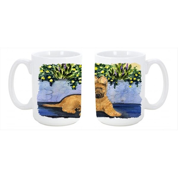 Carolines Treasures Briard Dishwasher Safe Microwavable Ceramic Coffee Mug 15 oz. - SS8180CM15