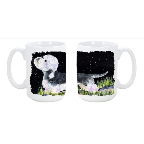 Carolines Treasures Carolines Treasures SS8486CM15 Starry Night Dandie Dinmont Terrier Dishwasher Safe Microwavable Ceramic Coffee Mug 15 oz. - SS8486CM15