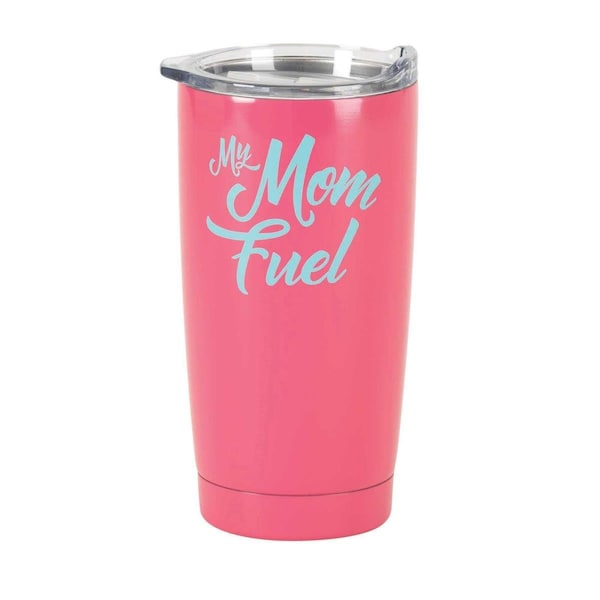 Dicksons 20 oz Tumbler My Mom Fuel Stainless Steel Pink Travel Mug - SSTUMPK-25