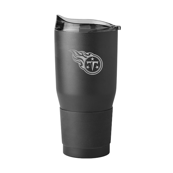 Logo Brands Tennessee Titans 30oz Etch Powder Coat Tumbler - 631-S30PT-BLK-9