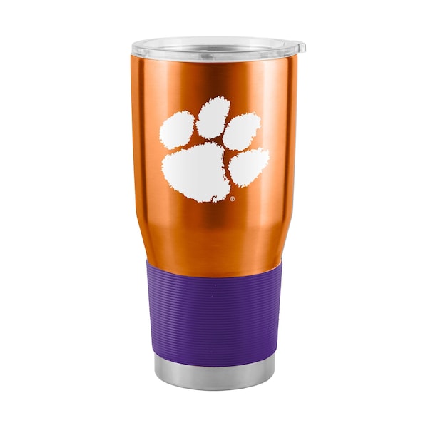 Logo Brands Clemson Alt Sleeve 30oz Gameday Stainless Tumbler - 123-S30T-1B