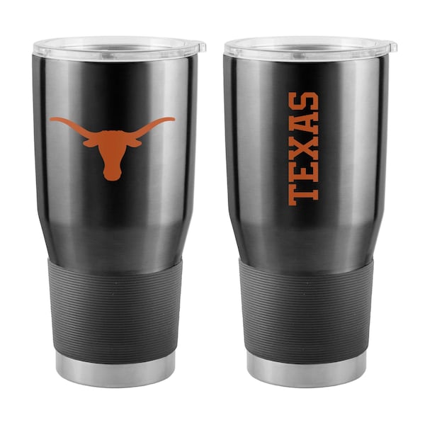 Logo Brands Texas Black Gameday 30 oz Stainless Tumbler - 218-S30T-1