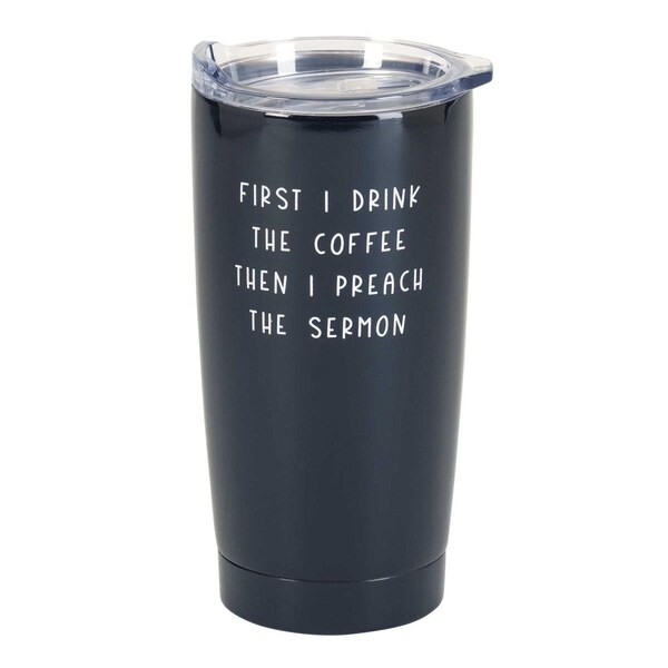 Dicksons Tumbler First I Drink Coffee Black 20oz - SSTUMB-114