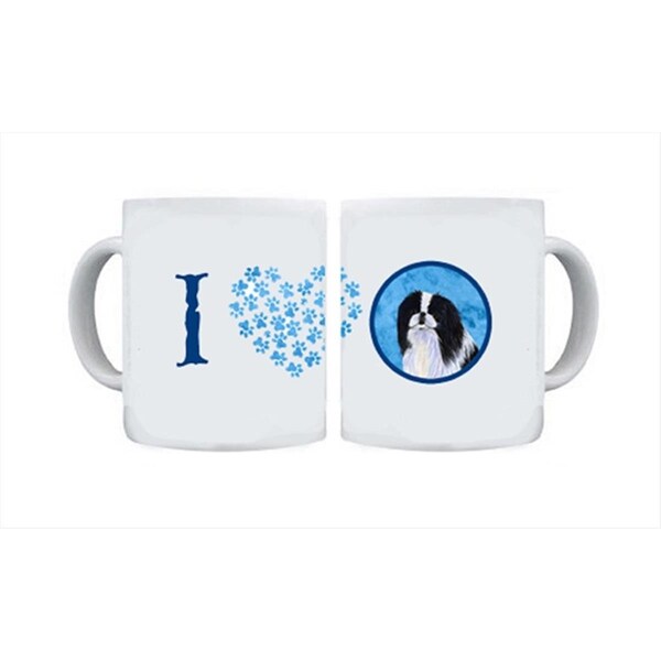 Carolines Treasures 15 oz. Japanese Chin Dishwasher Safe Microwavable Ceramic Coffee Mug - SS4743-BU-CM15