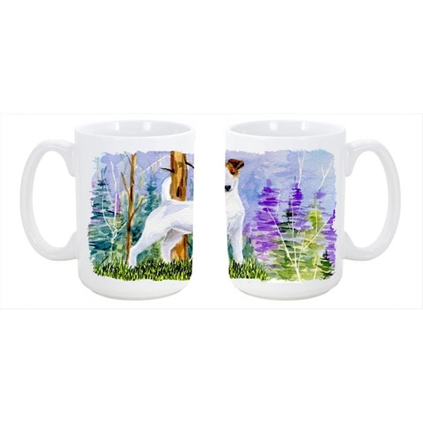 Carolines Treasures Jack Russell Terrier Dishwasher Safe Microwavable Ceramic Coffee Mug 15 oz. - SS8637CM15