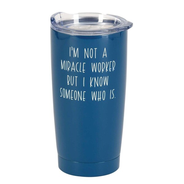 Dicksons Tumbler I Am Not Miracle Navy 20oz - SSTUMN-92