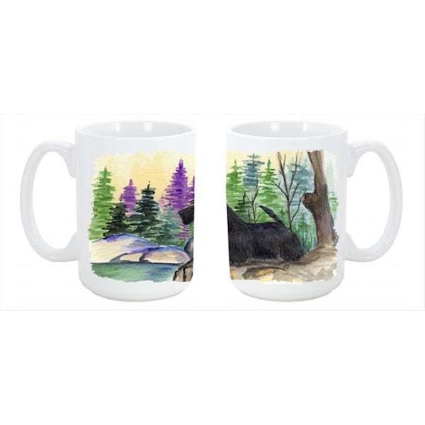 Carolines Treasures Scottish Terrier Dishwasher Safe Microwavable Ceramic Coffee Mug 15 oz. - SS8101CM15