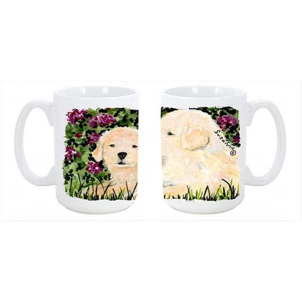 Carolines Treasures Golden Retriever Dishwasher Safe Microwavable Ceramic Coffee Mug 15 oz. - SS8826CM15