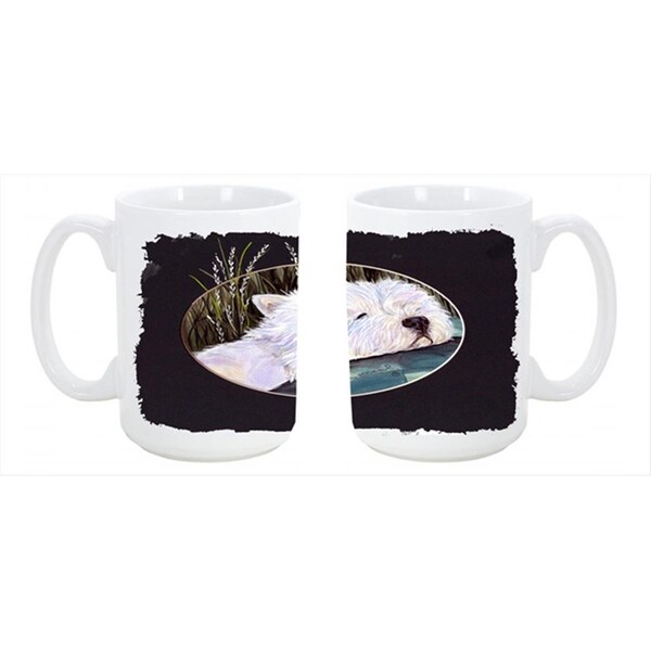 Carolines Treasures Westie Dishwasher Safe Microwavable Ceramic Coffee Mug 15 oz. - SS8052CM15