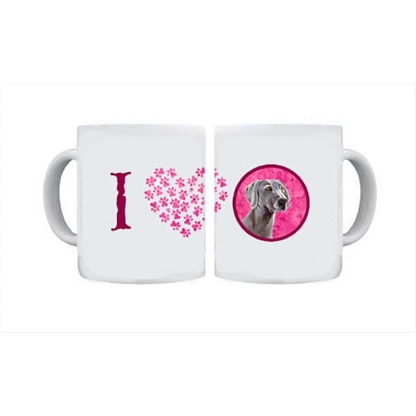 Carolines Treasures 15 oz. Weimaraner Dishwasher Safe Microwavable Ceramic Coffee Mug - LH9386PK-CM15