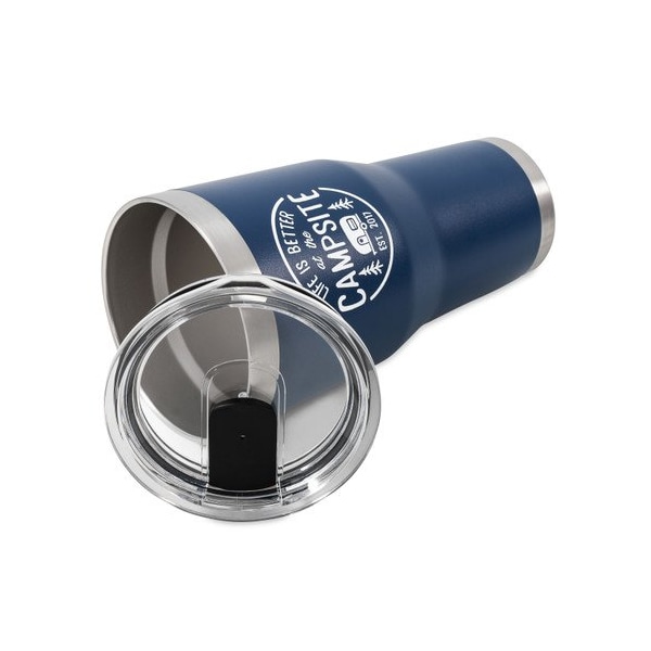 Camco LIFE IS BETTER AT THE CAMPSITE - TUMBLER, PAINTED NAVY, 30OZ - 53324