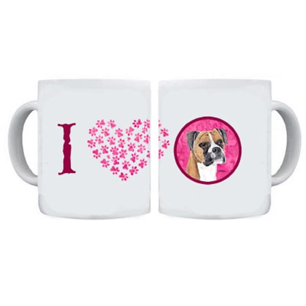 Carolines Treasures 15 oz. Boxer Dishwasher Safe Microwavable Ceramic Coffee Mug - SC9121PK-CM15