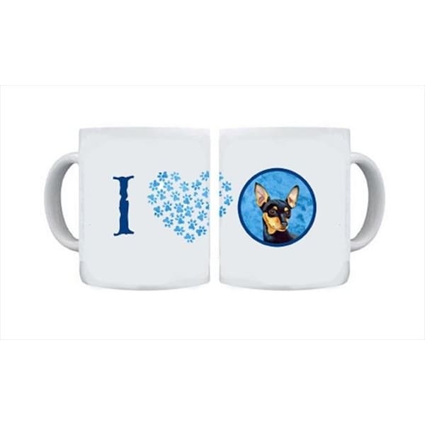 Carolines Treasures Carolines Treasures LH9380BU-CM15 15 oz. Min Pin Dishwasher Safe Microwavable Ceramic Coffee Mug - LH9380BU-CM15