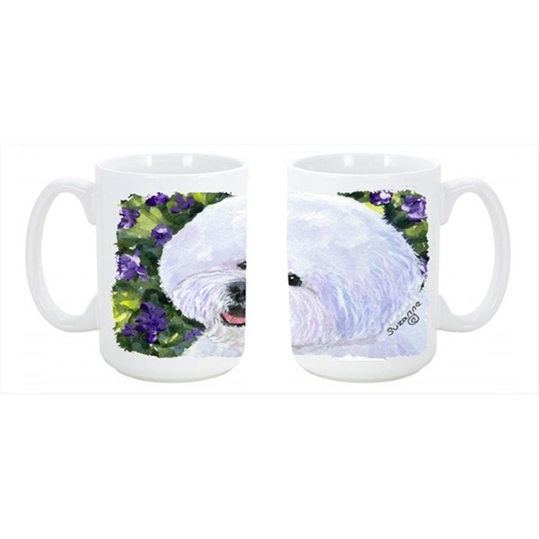 Carolines Treasures Bichon Frise Dishwasher Safe Microwavable Ceramic Coffee Mug 15 oz. - SS8897CM15