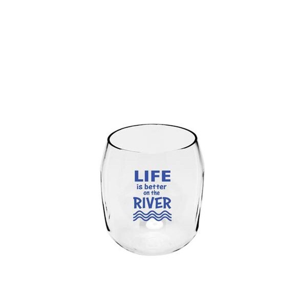 Zees Creations Life is Better on the River Everdrinkware Wine Tumbler - ED1001-CS7