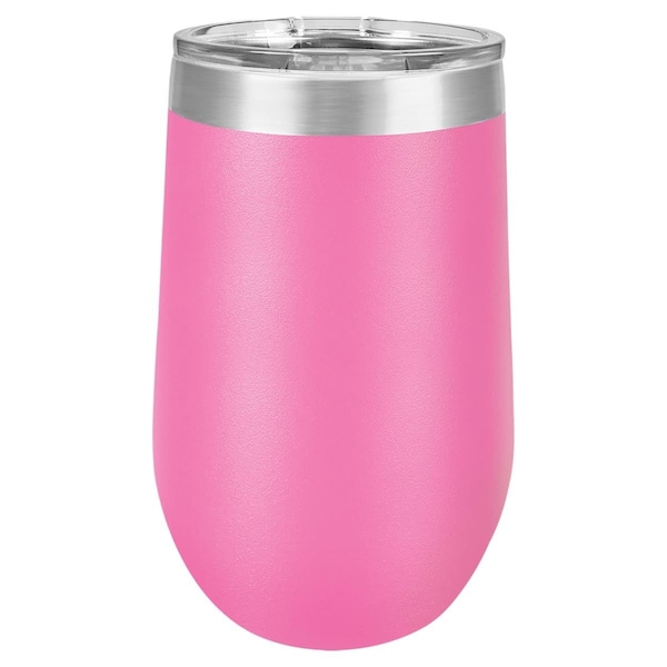 Anales 16 oz Stainless Steel Polar Camel Stemless Tumblers; Pink - AN2804547