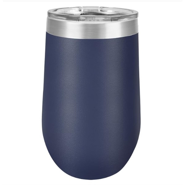 Anales 16 oz Stainless Steel Polar Camel Stemless Tumblers; Navy Blue - AN2802919