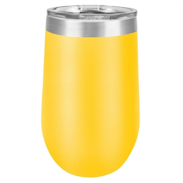 Anales 16 oz Stainless Steel Polar Camel Stemless Tumblers; Yellow - AN2803626