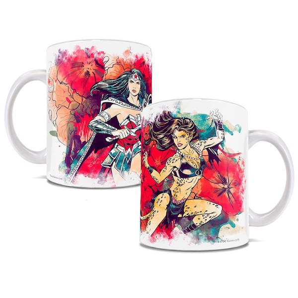 Sharptools DC Women Harley & Ivy Watercolor Ceramic Mug, White - SH2578209