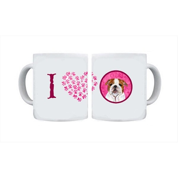 Carolines Treasures 15 oz. Bulldog English Dishwasher Safe Microwavable Ceramic Coffee Mug - SS4760-PK-CM15