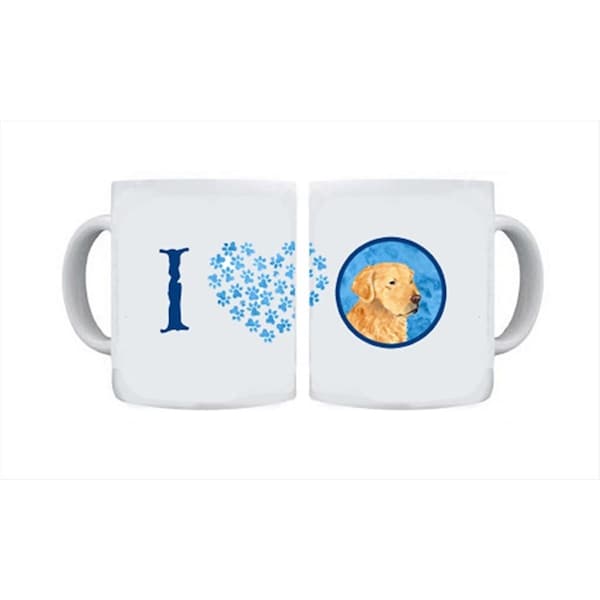 Carolines Treasures 15 oz. Golden Retriever Dishwasher Safe Microwavable Ceramic Coffee Mug - SS4752-BU-CM15