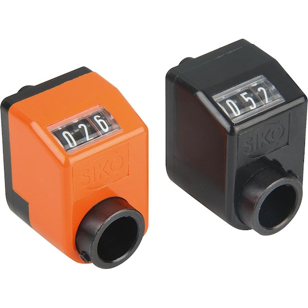 Indicador de posición digital Kipp, Poliamida Naranja Ral2004, Comp: Acero, Programado Au=03, 0, P=3 - K0408.03001411