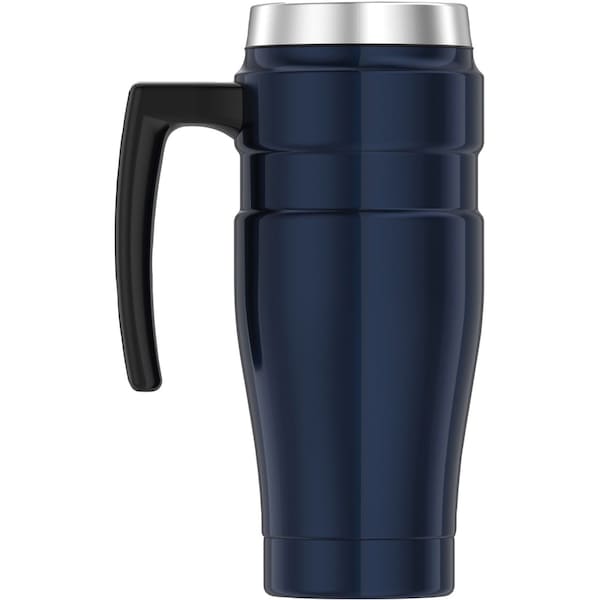 Thermos Stainless Steel Travel Mug, 16 oz., Midnight Blue, Hot 7 Hrs, Cold 18 Hrs - SK1000MBTRI4