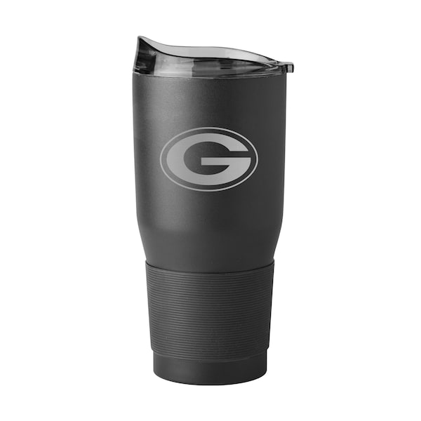 Logo Brands Green Bay Packers 30oz Etch Powdercoat Tumbler - 612-S30PT-BLK-9