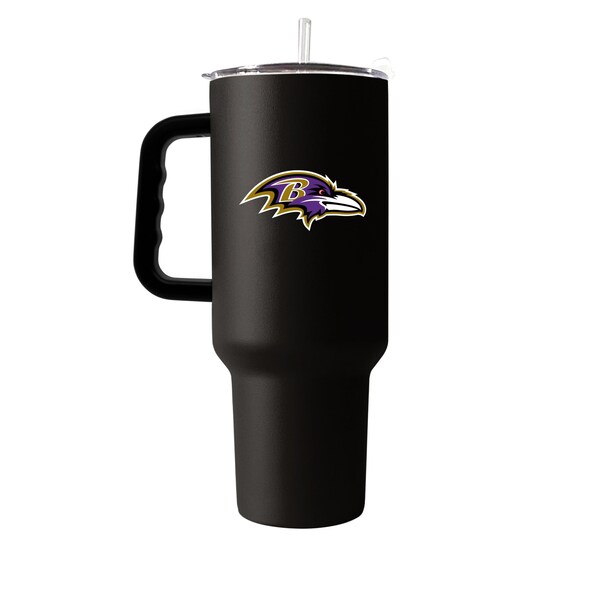 Logo Brands Baltimore Ravens 40oz Flipside Powder Coat Tumbler - 603-S40PT-34