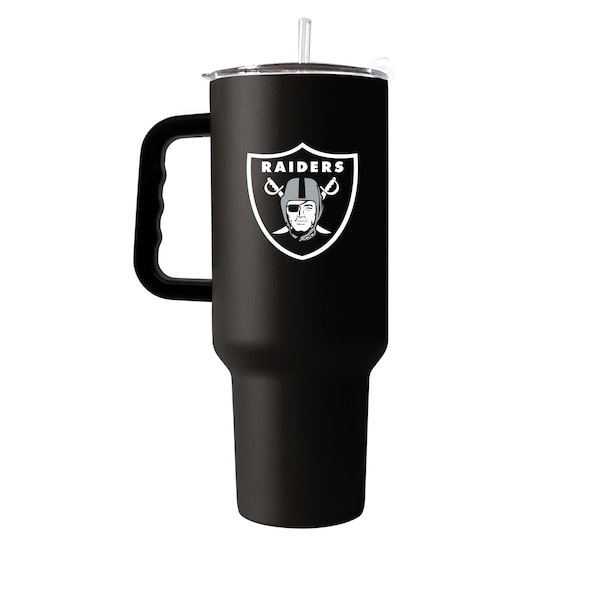 Logo Brands Las Vegas Raiders 40oz Flipside Powder Coat Tumbler - 623-S40PT-34