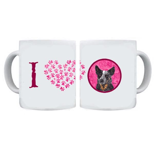 Carolines Treasures 15 oz. Australian Cattle Dog Dishwasher Safe Microwavable Ceramic Coffee Mug - SC9141PK-CM15