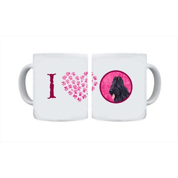 Carolines Treasures 15 oz. Briard Dishwasher Safe Microwavable Ceramic Coffee Mug - SS4765-PK-CM15